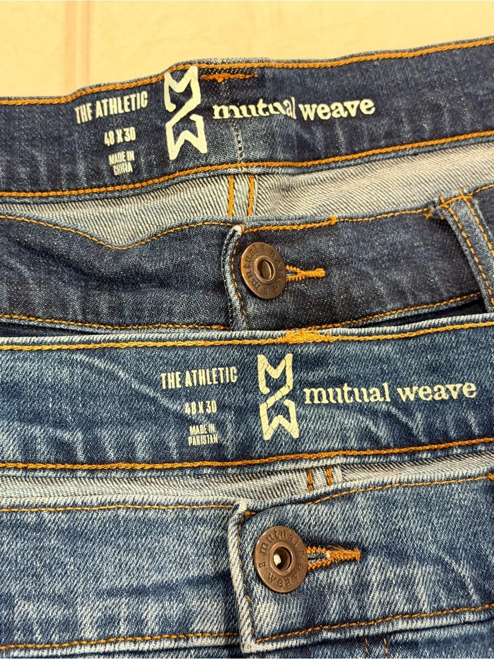 Men’s Mutual Weave Jeans size 48x30